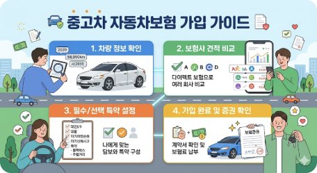 2026 중고차 자동차보험 완벽 가이드